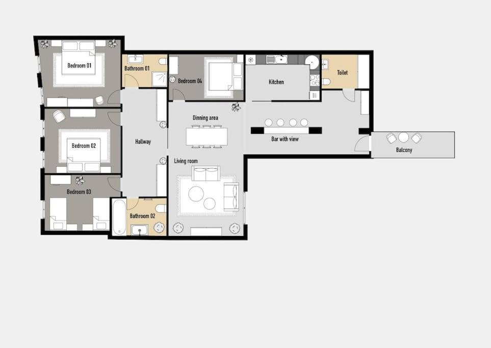 4br & 2,5bath Heritage Panorama With Terrace